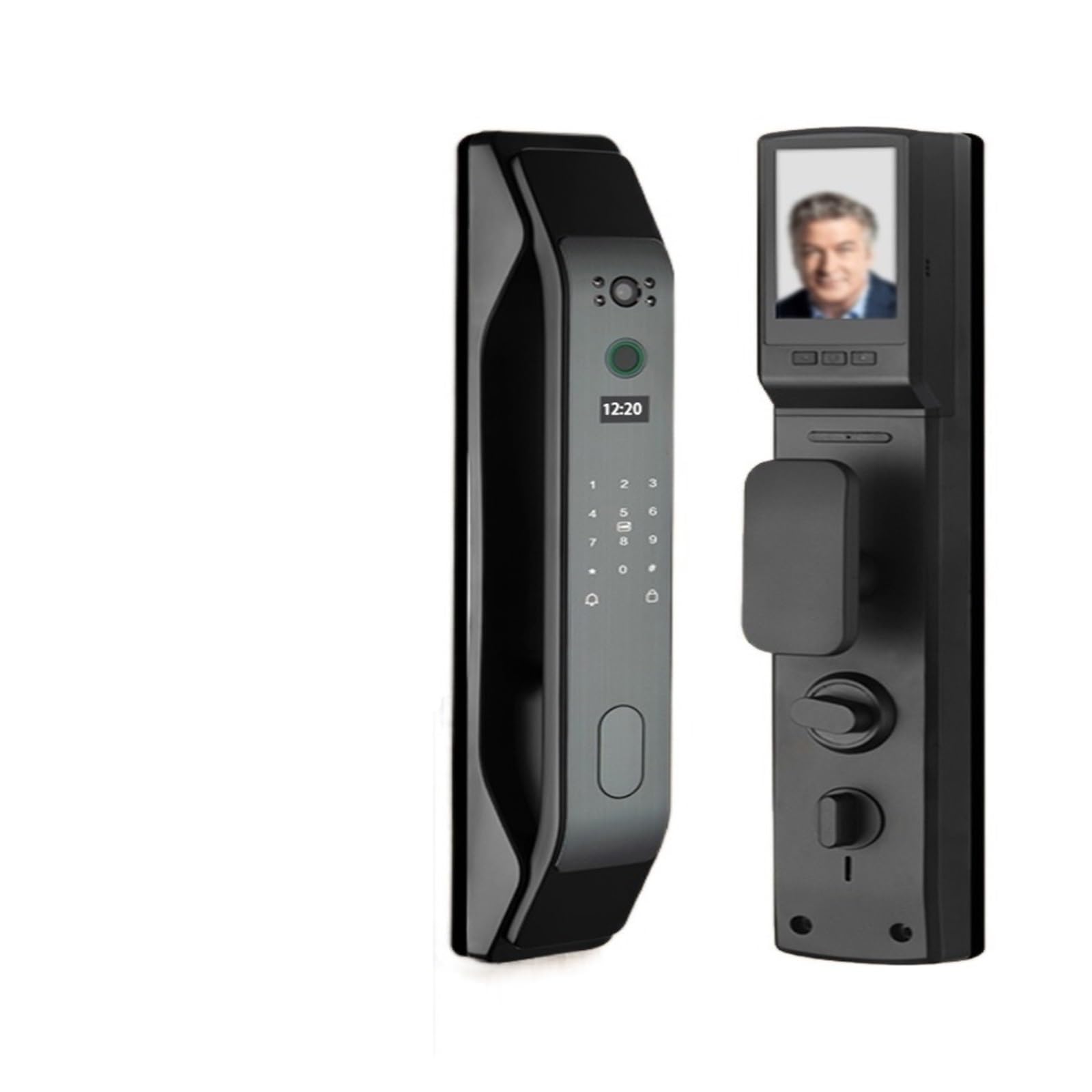 Rozpoznawanie twarzy 3D Inteligentny zamek Czujnik podczerwieni Hasło Zamek drzwi z kamerą Elektroniczny zamek do drzwi z czytnikiem linii papilarnych Inteligentny wizjer (kolor: wizjer) wisdom