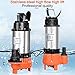 Mini Submersible Portable Electric Water Pump 400W Submersible Pump 220V Non-blocking Submersible Dirty Water Pump Pump Bore Sewage Garden Well Tank Cleaning Tool Bomba