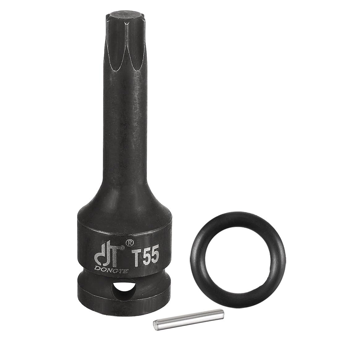 TOP-VIGOR Impact Torx Bit Socket, 1/2" Drive x T55 Key Socket, Premium Cr-Mo Steel Bits, Torx Bit with 3" Length Length for Torque Wrench, Ratchet Wrench, Impact Power Drills, Slide Bar