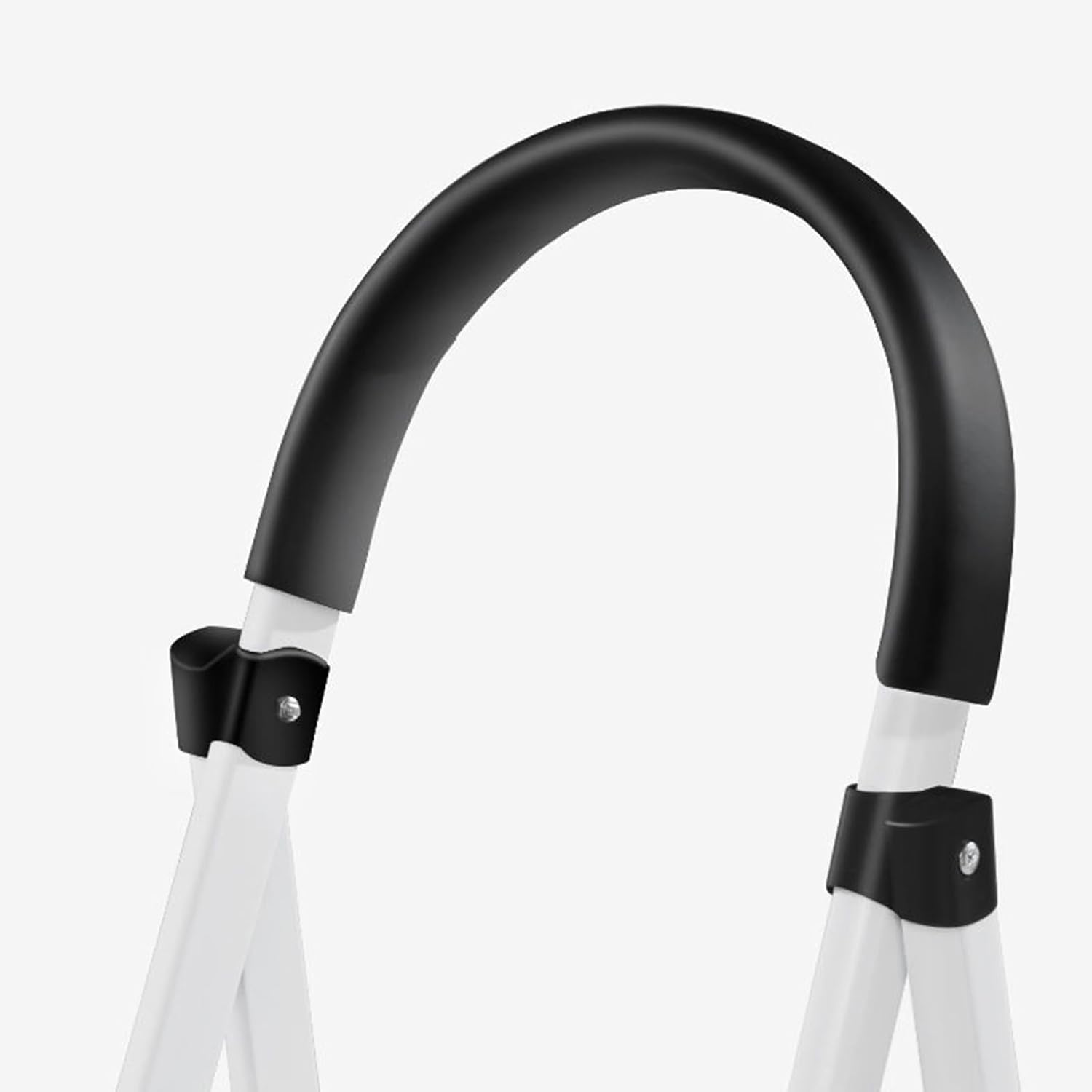 Anti-Slip Folding Step Ladder with Handrails Lightweight 5 Step Foldable Stool for Adults, 330 Lbs Capacity Ideal for Kitchen & Household White, Easy-to-Store Design