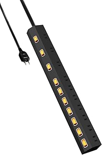 エレコム 電源タップ 雷ガード 10個口 個別スイッチ ホコリ防止シャッター付き スイングプラグ 2.5m ブラック ECT-1625BK