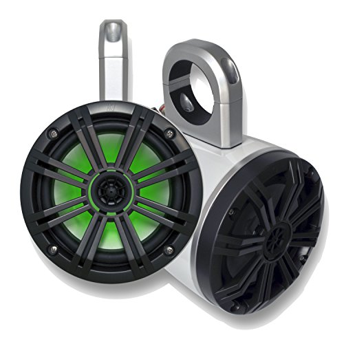 KICKER White Wake Tower System Charcoal 6.5