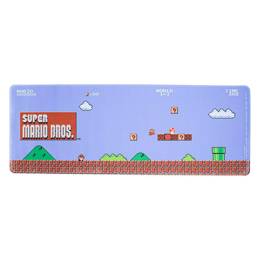 Mouse Mat & Keyboard XXL for Gamer – Super Mario Bros – Officially Licensed – Increase Your Comfort on Your Computer – 80 cm x 30 cm