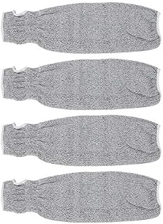 2 Pairs SCS-PE102 Cut Resistant Sleeves, HPPE Material Bite-Proof Arm Protectors Cut Resitant Safety Arm Guard, for Outdoor, Garden, Kitchen, Yark Work