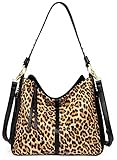 Montana West Chic Shoulder Bag Conceal Carry Purses For Women Hobo Handbag Leather Tote Leopard Print MBB-MWC-146LP