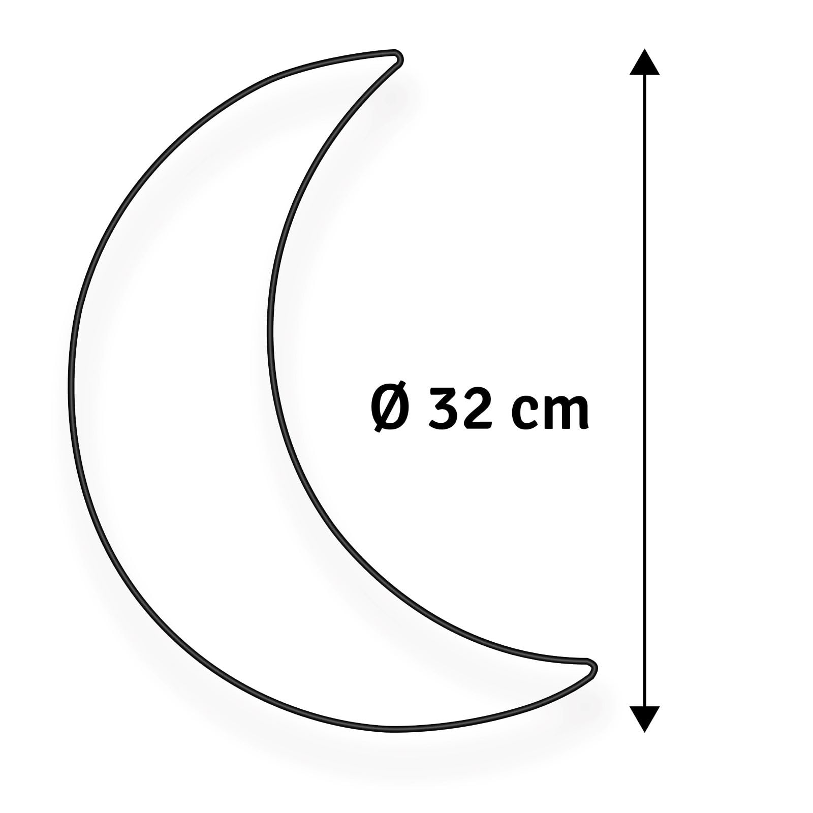 Vaessen Creative Kształt drutu księżyc 32 cm 3 mm