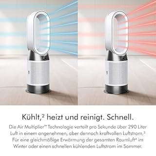 Dyson Purifier Hot+Cool HP1 Luftreiniger mit kraftvoller Wärmefunktion (Weiß/Weiß)