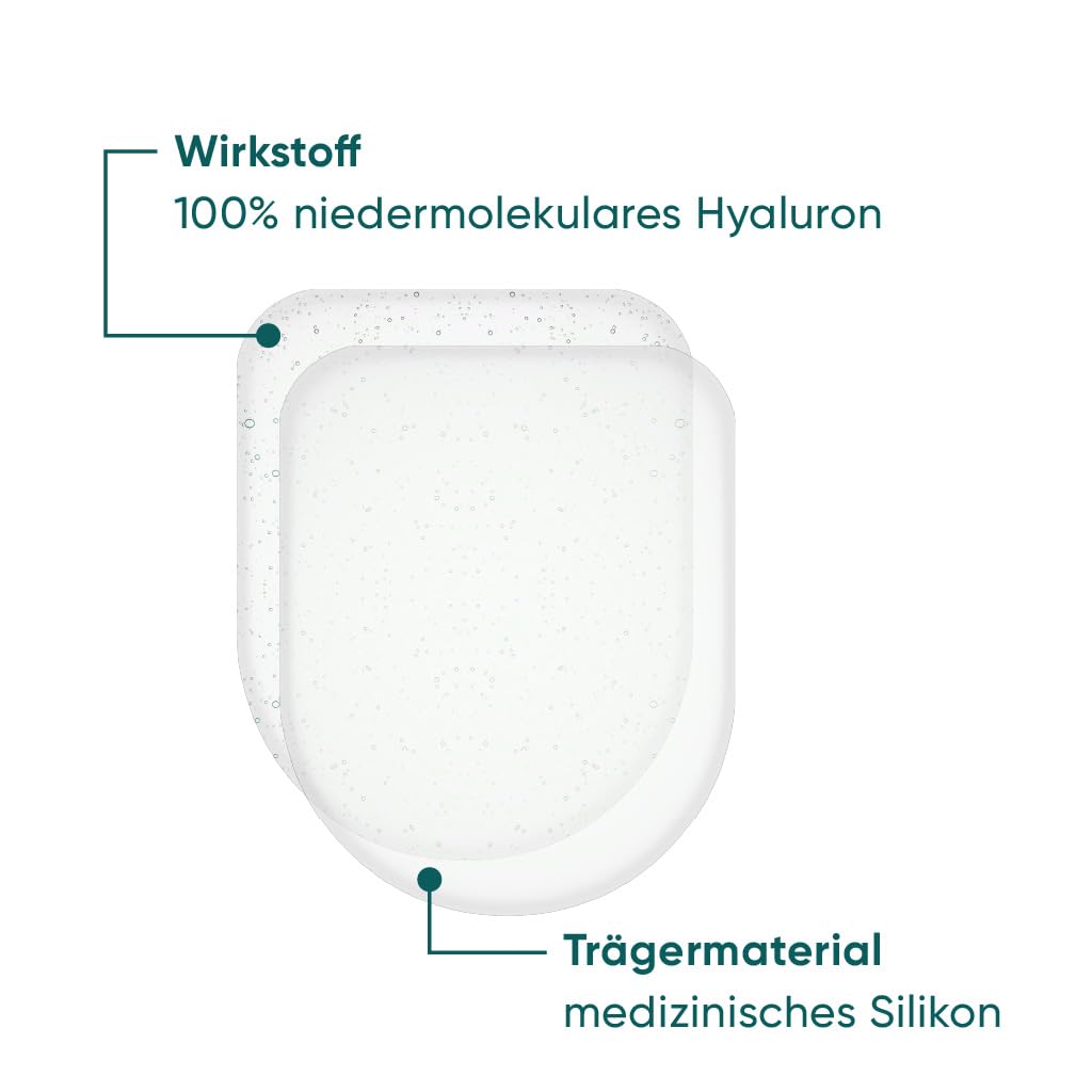APRICOT Silikon Pads für die Hände I Silikon-Handpads mit Hyaluron I Anti-Aging Hand I glättet über Nacht I wiederverwendbare Anti-Falten Handpolster I Dermatol. bestätigt I Made in Germany