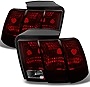 AKKON - For Ford Mustang Dark Red Tail Lights Brake Lamps Driver Left + Passenger Right Side Replacement Pair