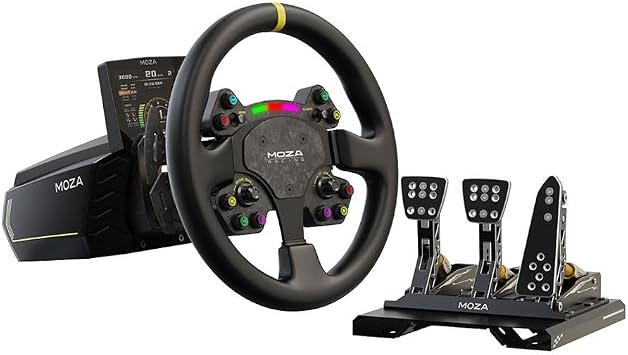 MOZA Racing Summer Ice Silk Breathable Soft Car Steering Wheel Cover, 38 cm, Black, Coffee