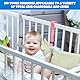 TonStyle Ringe für Kinderbetten, 2 Stück Abnehmbare Kleine Ringe, Baby Zubehör-Babybett Pull Ring,Ringe Baby Hand Ringe Griff Kleinkind für Beinübung Aufstehen Übung in Kinderbetten Reisebetten-Groß