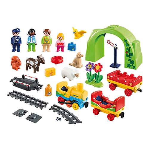 PLAYMOBIL 1,2,3 Mi Primer Tren, el regalo ideal para el primer cumpleaños y 18 meses 2