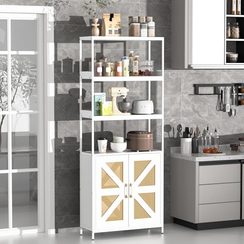 Kitchen Bakers Rack with Storage