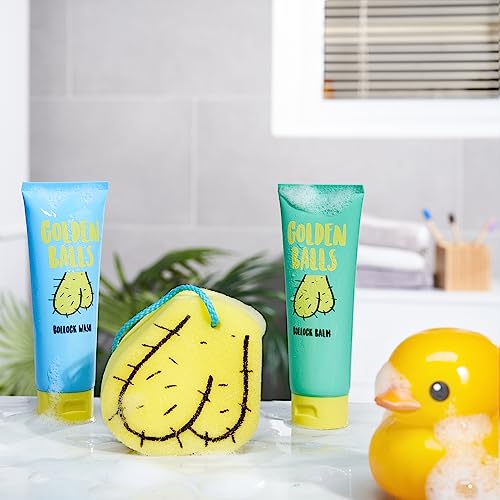 Golden Balls, Balm & Sponge Set - For Your Private Bits - Funny Novelty Gift For Men - Image 3