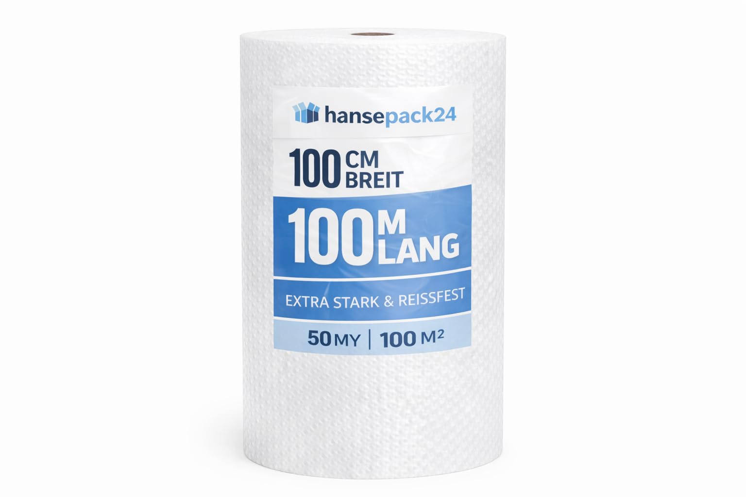 Luftpolsterfolie Blasenfolie Noppenfolie Knallfolie 75 my 100cm x 100m
