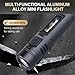 Pocket Rechargeable EDC Flashlight, Mini Keychain Light, 5 Modes Rechargeable Keychain Torch Magnetic Base for Outdoors Indoor Working, Camping and Travel (Black)