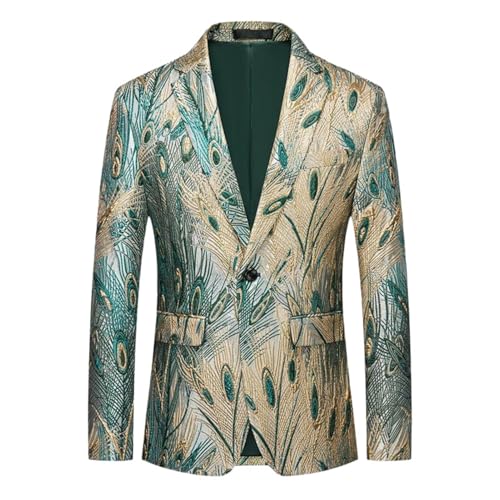 Blazer imprimé doré pour homme pour éviter un costume de banquet trop terne