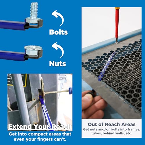 Image of Original TITE-REACH Micro Extension Clamp, Thinnest Version, Mini-Vise Tool, Nut & Bolt Holder, Made for Tight Spaces