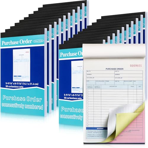 Bon de commande en 3 parties Lincia livre autocopiant pour PME