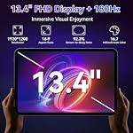 2026 Upgraded 13.4 inch Android 16 Tablet with Keyboard Bundle, Large 13 inch Tablet with 2K 120Hz IPS Display, 24GB RAM + 256GB ROM, 2.2Ghz Octa-Core,10000mAh, Tablet with Pen & Mouse