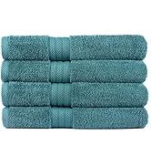 AKTI Premium Bath Towels Set of 4, Cotton Shower Towels for Bathroom Set, 580 GSM Bath Towel Set,...