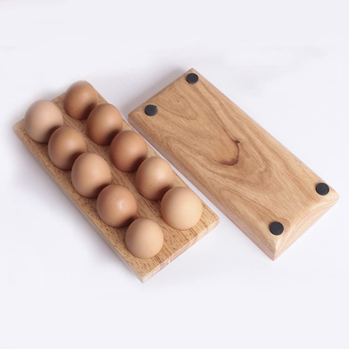 Angoily Egg Storage Box for Refrigerator Egg Holder Crate Storage Rack Succulent Plant Tray