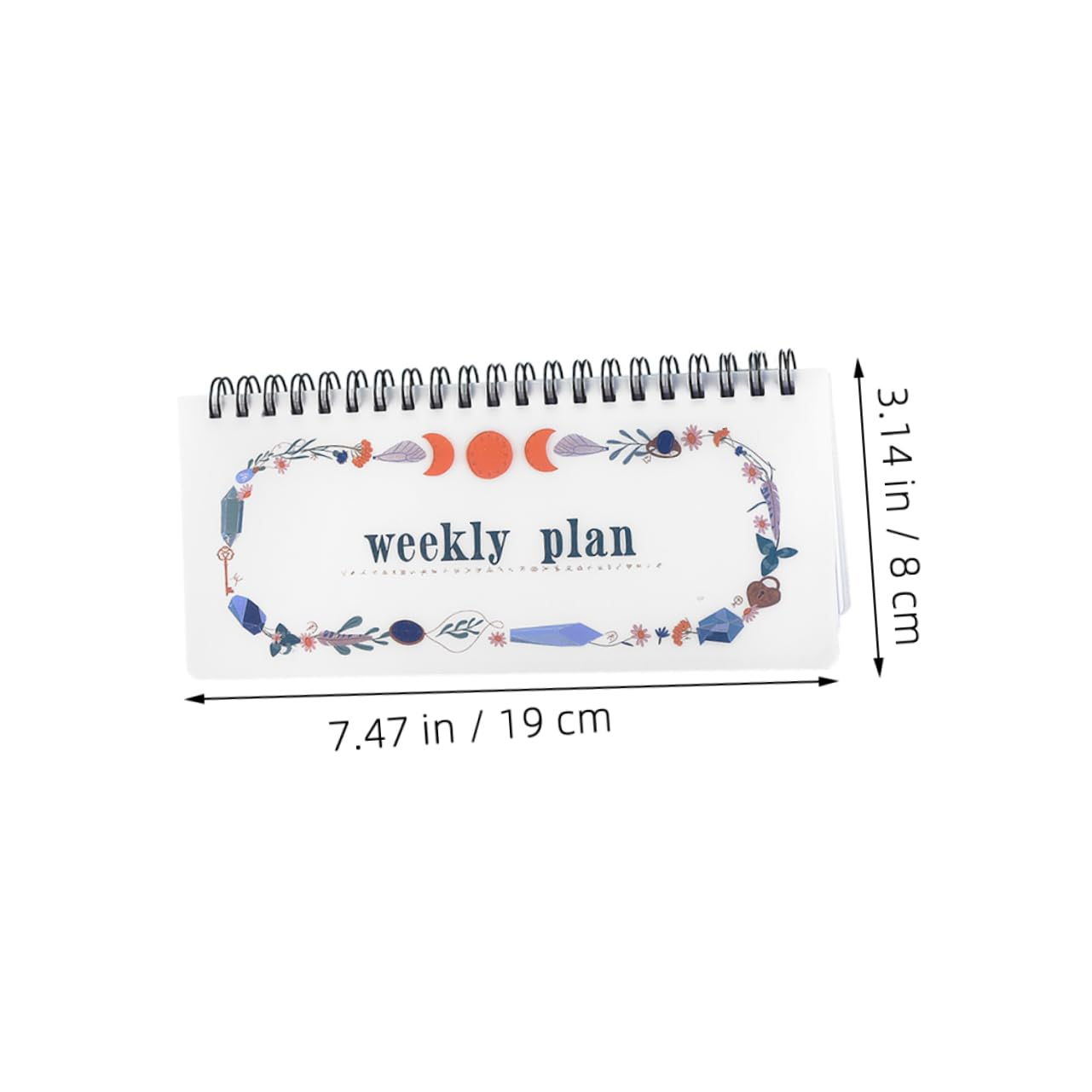 GARVALON 4pezzi Planner Settimanale e Giornaliero Portatile Organizer Accademico Senza Data Con Rilegatura Spirale Per Insegnanti e Studenti Comodo e Elegante Per Pianificazione e Appunti