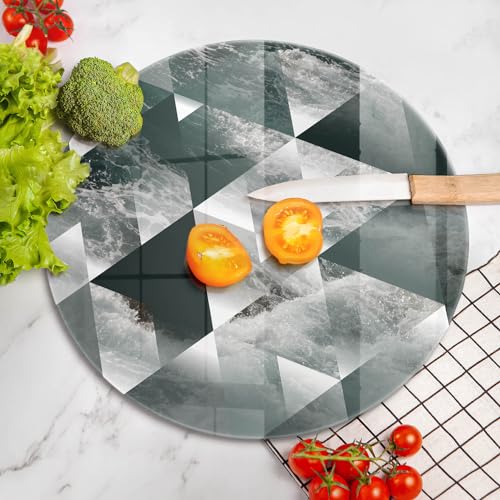 Protection plaque induction 40cm Wallfluent haute résistance motif triangles design