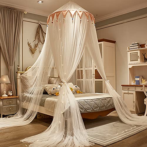 Mosquitera para cama, cubierta de toldo para tamaño individual a king, protege a bebés y niños pequeños de mordeduras, tienda de campaña de red de yurta para bebés