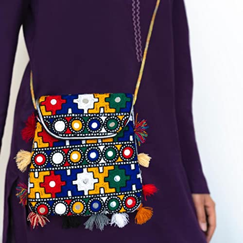 ARRC Hand Bag For Ladies| Ladies shoulder Bag | Casual Use Hand Clutch | Embroidered handbag | Women Ethnic Shoulder Bag 6