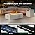 Ciays 42 Inch Propane Fire Pit, 50,000 BTU Outdoor Gas Fire Pit Table for Outside Patio with CSA Certification, Glass Rocks, Rectangular Heater for Backyard, with Waterproof Cover & Adjustable Legs