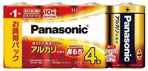 Amazon.co.jp: パナソニック アルカリ乾電池 単1 4個パック