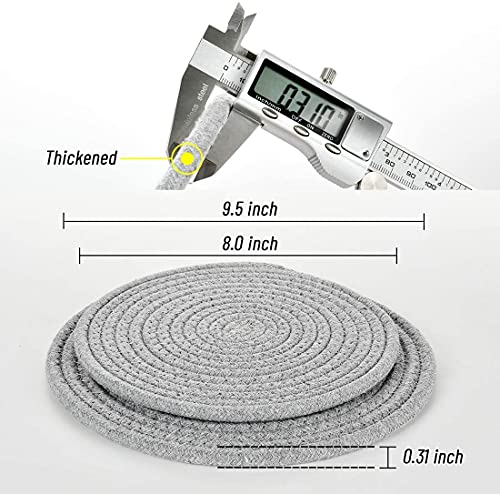 Pot Holders Trivets Set 2 Sizes 7.8 Inches,9.5 Inches Cotton Trivet Mat For Hot Pots And Pans, Potholders For Hot Dishes Trivet Weave Mat For Hot Dishes/Pot/Bowl/Teapot/Hot Pot #TOP6