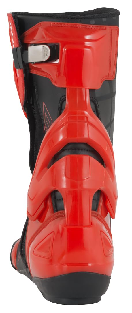 Bogotto Donington Motorradstiefel, schwarz/rot, 41 | Motorradschuhe