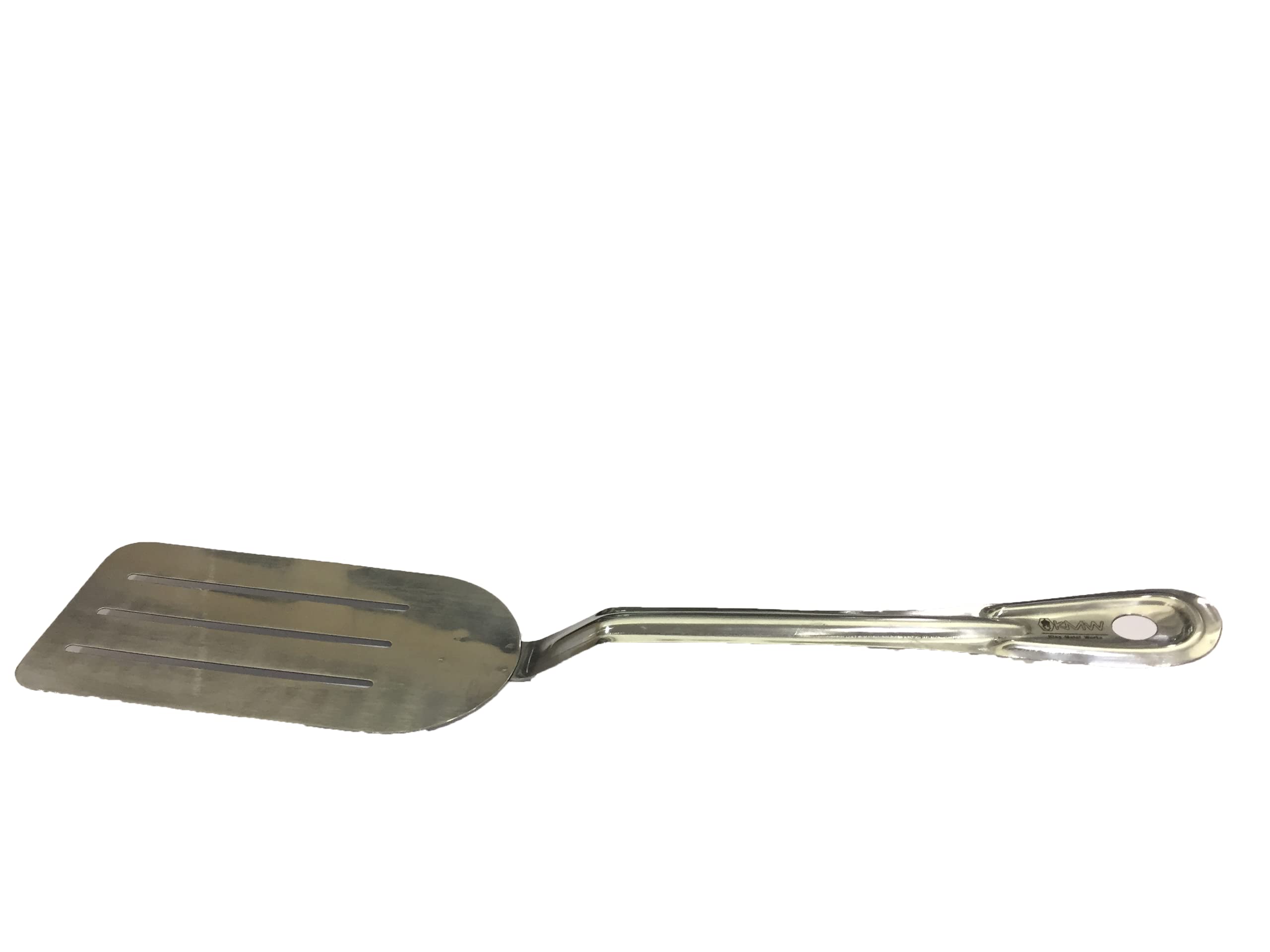 KMW Stainless Steel Turner Slotted 14.5" - (3 pcs Set), Steel, Medium | for Buffets, Catering & Events | Professional-Grade Build 1