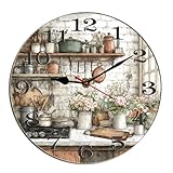 Silencieux et sans tic-tac : cette horloge murale silencieuse est équipée d'un mouvement à quartz silencieux, qui fournit un environnement calme et maintient l'heure exacte pendant que vous lisez, travaillez, pensez, parlez ou dormez. Il vous offrira également un environnement absolument silencieux toute la journée, en particulier la nuit – Tout comme la respiration du bébé, rien de bruit.