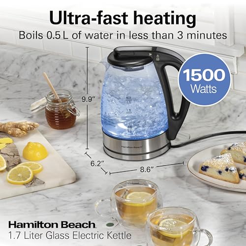 Hervidor eléctrico Hamilton Beach 1.7L Pack de 2 miniatura 2