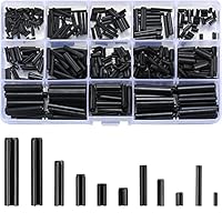 460 Stück Spannstift Hohlsplinte Sortiment Set, Klappsplinte, Hohl Federstifte, Hohlsplint Manganstahl - M1.5/M2/M2.5/M3/M4/M5/M6