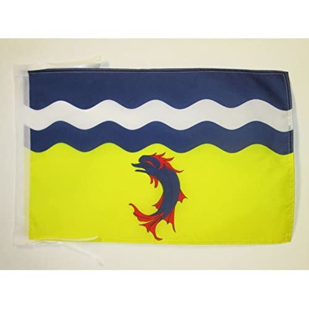 AZ FLAG - Drôme Flag - 18'' x 12'' - 100% Polyester French department - France Small Banner with Two Cords - Fade Resistant - Vivid Colors - 18x12 in - 45x30 Cm — image 1