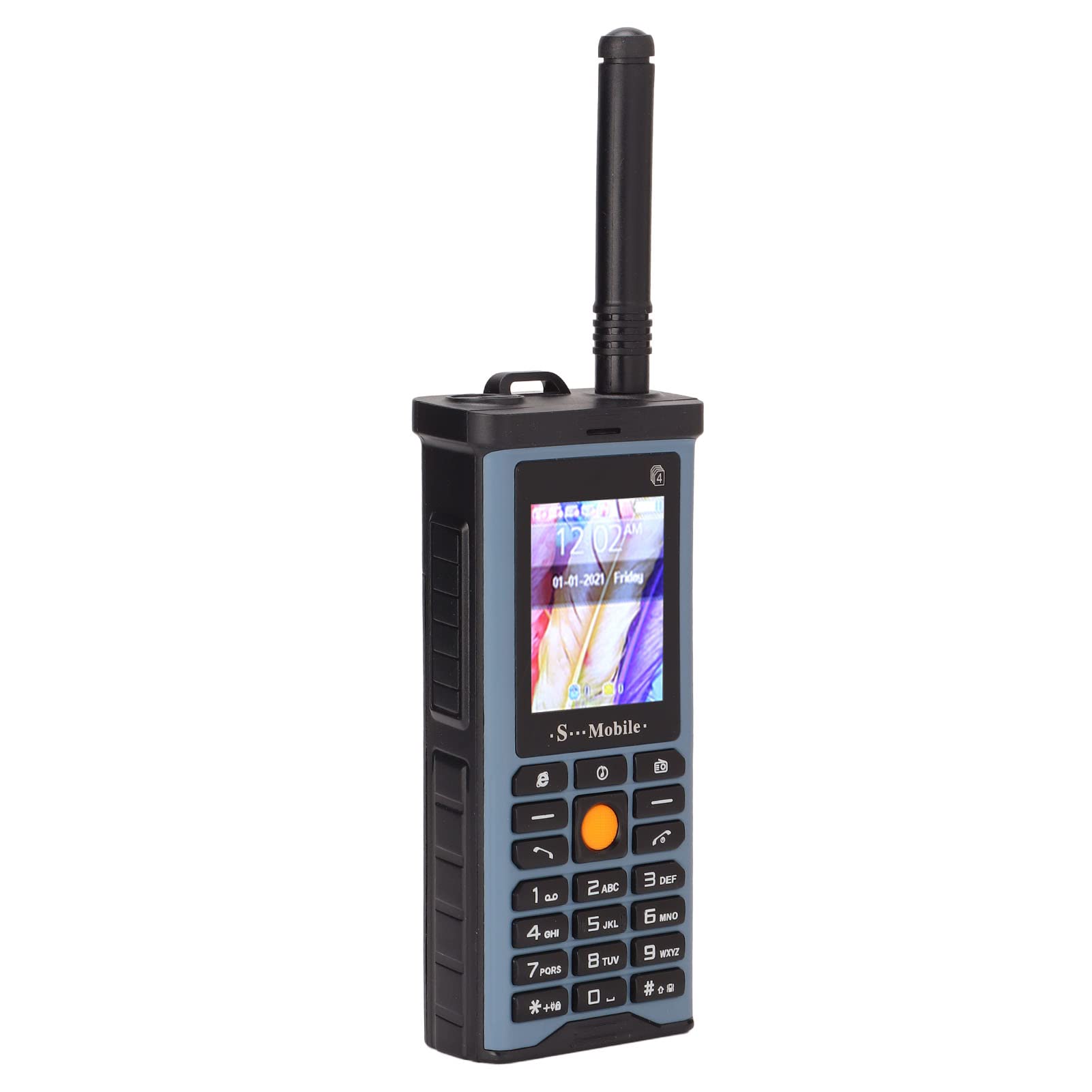 2G odblokowany duży przycisk Senior Telefon komórkowy, duży głośnik i głos, bateria 2400 mAh, Quad Card Quad Standby Basic Funkcja Telefon komórkowy dla osób starszych, dzieci(Light Blue)