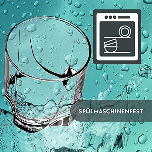 KADAX Drinkglazen van hoogwaardig glas, set van 6 waterglazen, dikwandige sapglazen, geribbelde glazen voor water, drankjes, sap, party, cocktailglazen, drankglazen (laag, 365 ml) - Image 8