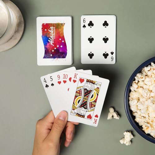 Baraja Fairbanks Alaska Acuarela 52 Cartas Poker miniatura 2