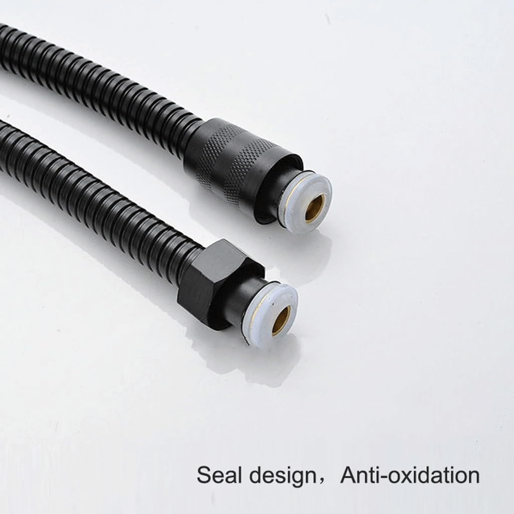 Schlauch, extra langer Duschschlauch, flexibles Duschschlauchrohr aus Edelstahl mit Doppelverriegelung und EPDM-Innenrohren, for Sanitärzubehör im Hausgarten(200cm)