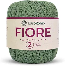Linha EuroRoma Fiore 8 4 Barbante para Crochê e Tricô de Algodão com Textura Suave para Artesanato Criativo