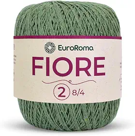 Linha EuroRoma Fiore 8 4 Barbante para Crochê e Tricô de Algodão com Textura Suave para Artesanato Criativo