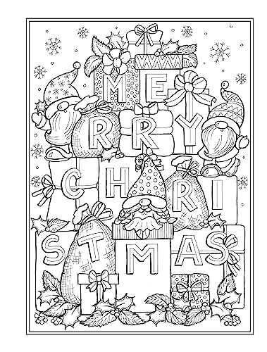 Creative Haven Christmas Gnomes Coloring Book (Adult Coloring Books: Christmas) - Image 10