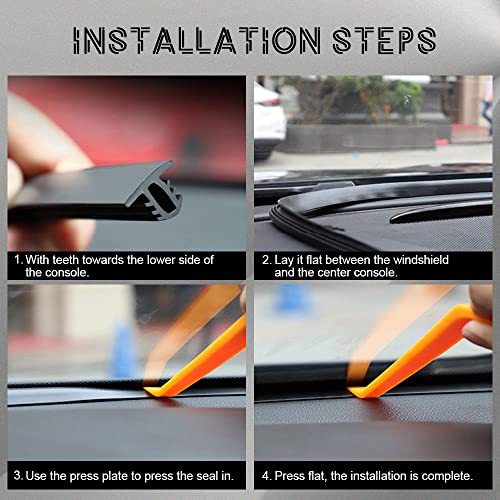 Car Door Seal Strip, 16.5 Ft Long Universal Self Adhesive Auto Rubber Weather Draft Seal Strip, Weatherstrip For Car Window Door Sunroofs Engine Cover Soundproofing #TOP4