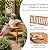 Devoko Acacia Wood Outdoor Bench, 2-Person Garden Bench with Pull-Out Table