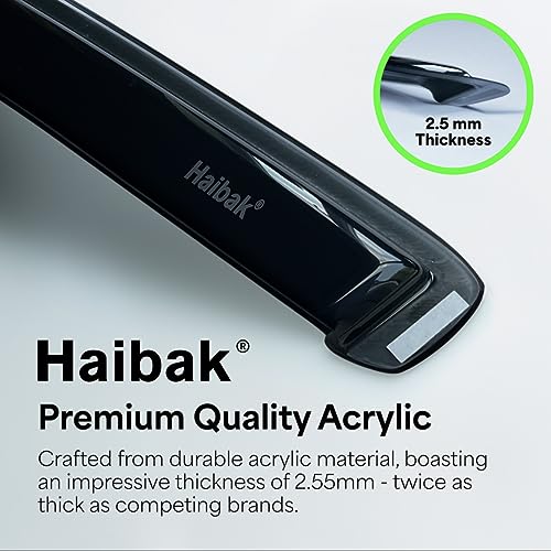 Haibak Wind Deflectors Set Compatible With Seat Ibiza MK4 6J 2009-2017 2 Doors Tinted 2pcs in Channel Fitment - Image 6