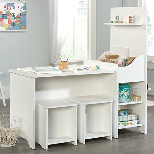 Sauder Pinwheel Kids Activity Center, Soft White finish - Image 6